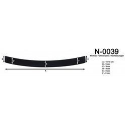 Listwa tylnego zderzaka Suzuki SX4 S-Cross I JY PRE-FL 2013-2021 Kompozy