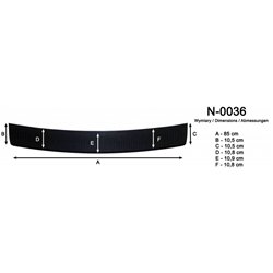 Listwa tylnego zderzaka Skoda Rapid Liftback I NH3 2012-2019 Kompozyt PU