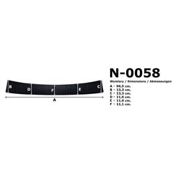 Listwa tylnego zderzaka Toyota Prius Hatchback IV XW50 FL 2019-2022 Komp