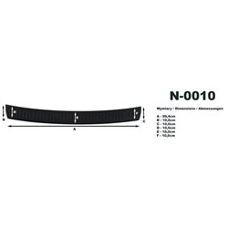 Listwa tylnego zderzaka Volkswagen VW Passat Variant Kombi VI B6 3C 2005