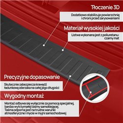 Listwa tylnego zderzaka Volkswagen VW Passat Variant Kombi VII B7 3C/36