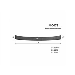 Listwa tylnego zderzaka Renault Kangoo III RJK/FFK/XFK 2021- Kompozyt PU