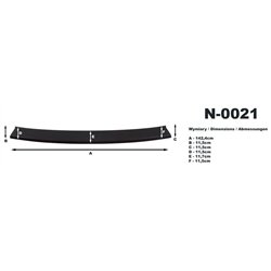 Listwa tylnego zderzaka Volkswagen VW Transporter T5 2003-2015 Kompozyt