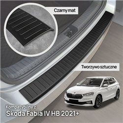Listwa tylnego zderzaka Skoda Fabia Hatchback IV PJ 5D 2021- Kompozyt PU