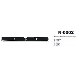 Listwa tylnego zderzaka Mercedes Vito W639 2003-2014 Kompozyt PURowy PU