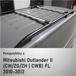 Bagażnik dachowy Mitsubishi Outlander II CW/ZG/ZH CWB FL 2010-2012 Elega
