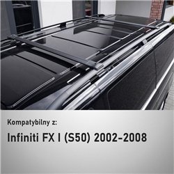 Bagażnik dachowy do Infiniti FX (S50) 2002-2008 | Elegance V1
