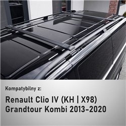 Bagażnik dachowy Renault Clio Grandtour Kombi IV KH X98 2013-2020 Elegan