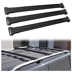 Roof rack for Citroen Jumper II (250) 2006- | Elegance V1 Black Aluminum