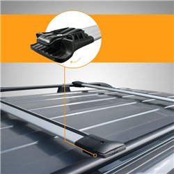 Roof rack for Toyota Land Cruiser Prado IV J150 FL 2018-2023 Elegance V1 A