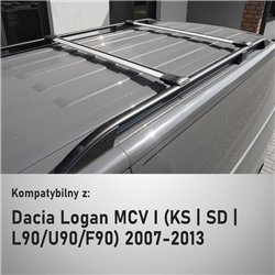 Roof rack for Dacia Logan MCV Station Wagon I KS 2007-2013 Elegance V1 Alu