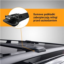 Roof rack for Ford Tourneo Custom II V710 2023- Elegance V1 Black Aluminum