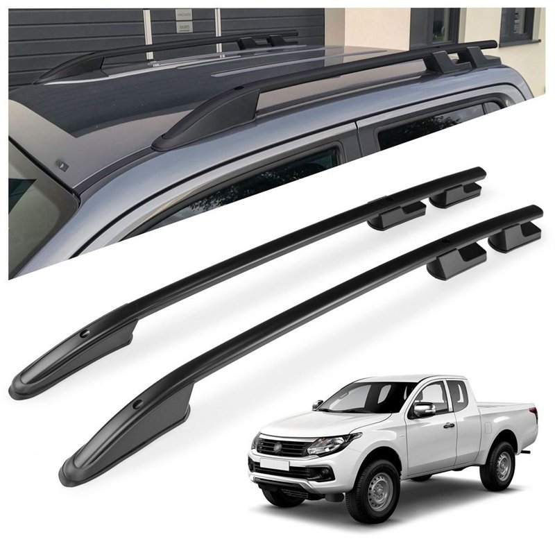 Roof rails for Fiat Fullback I 502 KT0T KJ/KK/KL 4D 2016-2020 Sport Alumin