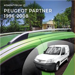 Relingi dachowe Peugeot Partner I M49/M59 1996-2008 Aluminium plas
