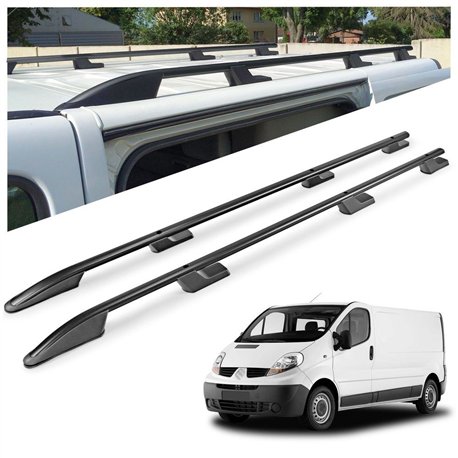 Roof rails for Renault Trafic II FL/JL L1 SWB 2001-2014 Sport Aluminum Pla