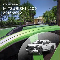 Roof rails for Mitsubishi L200 V KJ0T KJ/KK/KL 4D 2015-2022 Sport Aluminum