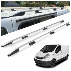 Roof rails for Opel Vivaro A X83 L2 LWB 2001-2014 Sport Aluminum Plastic