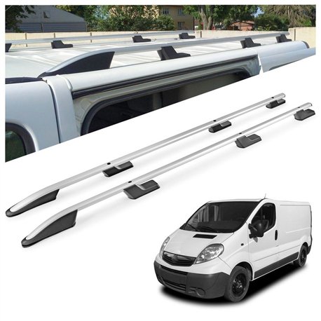 Relingi dachowe Opel Vivaro A X83 L1 SWB 2001-2014 Aluminium plast