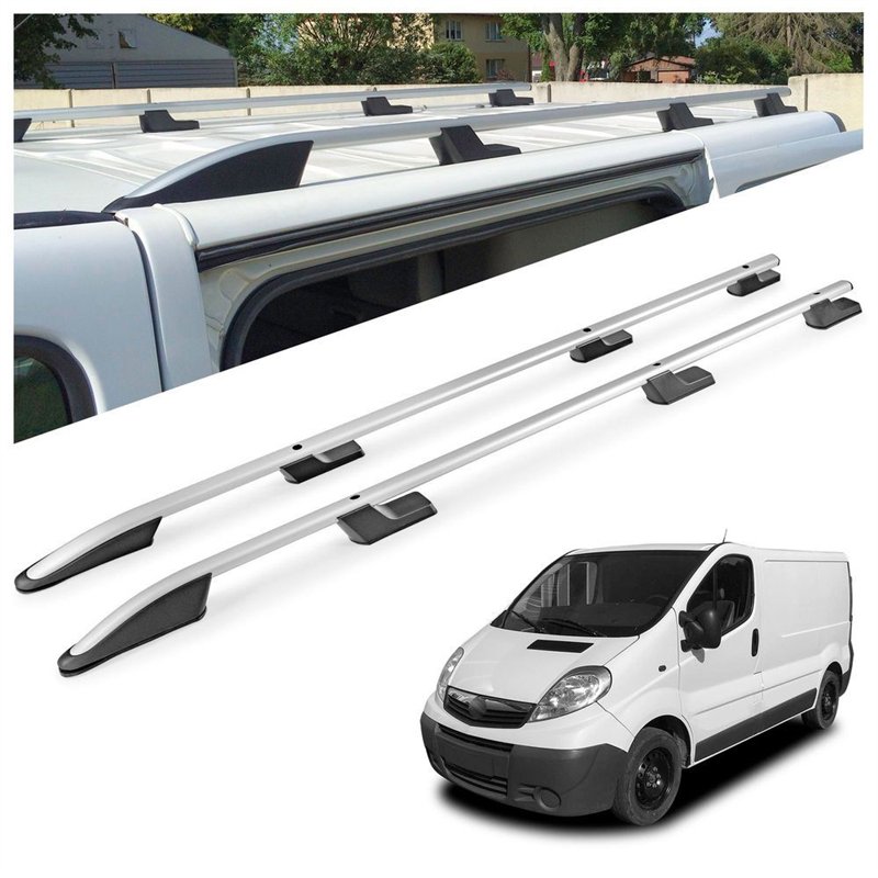 Relingi dachowe Opel Vivaro A X83 L1 SWB 2001-2014 Aluminium plast