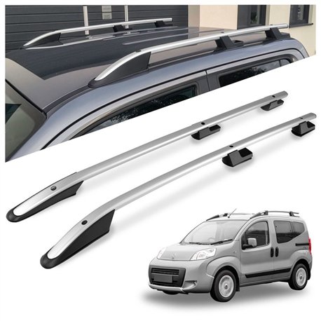 Relingi dachowe do Fiat Qubo I 2008-2019 | Aluminium plastik