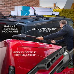 Roof rails for Ford Tourneo Custom I V362 L2 LWB 2012-2023 Sport Aluminum