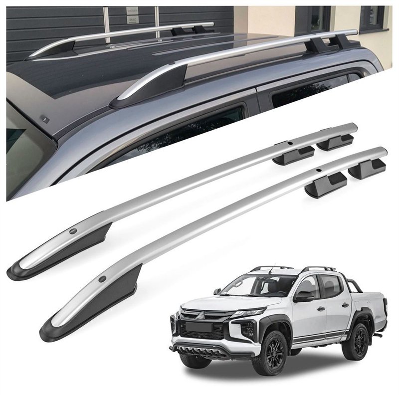 Roof rails for Mitsubishi L200 V KJ0T KJ/KK/KL 4D 2015-2022 Sport Aluminum