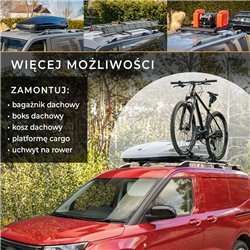 Roof rails for Ford Tourneo Custom I V362 L1 SWB 2012-2023 Sport Aluminum