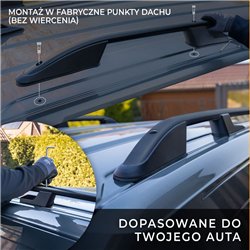 Roof rails for Citroen Nemo I A 225L 2008-2014 Sport Aluminum Plastic