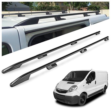 Relingi dachowe Opel Vivaro A X83 L2 LWB 2001-2014 Aluminium plast