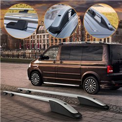 Roof rails for Volkswagen VW Amarok I 2H 4D 2010-2020 Sport Aluminum Plast
