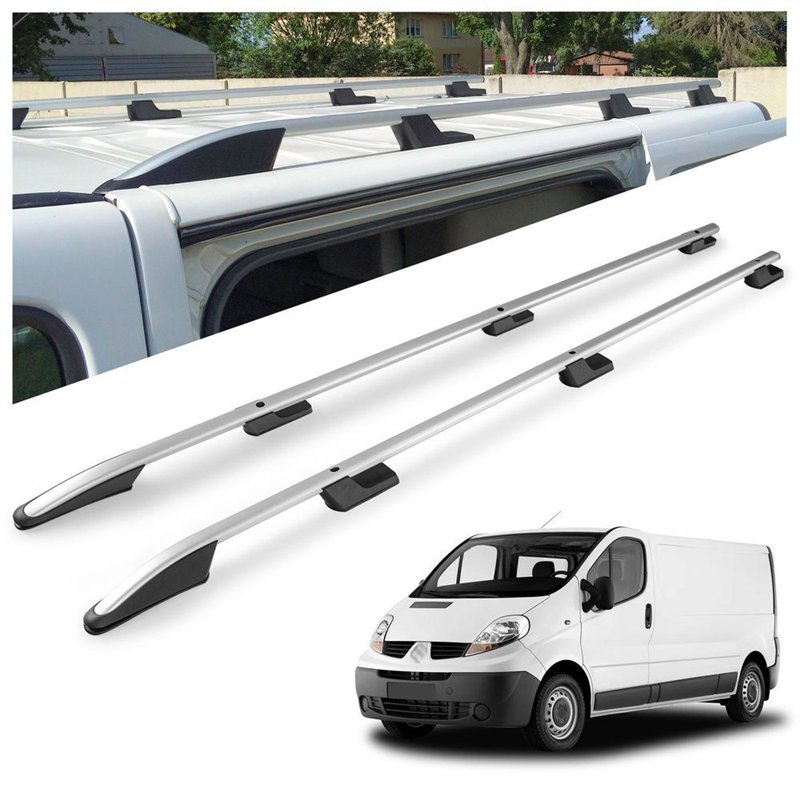Relingi dachowe Renault Trafic II FL/JL L2 LWB 2001-2014 Aluminium