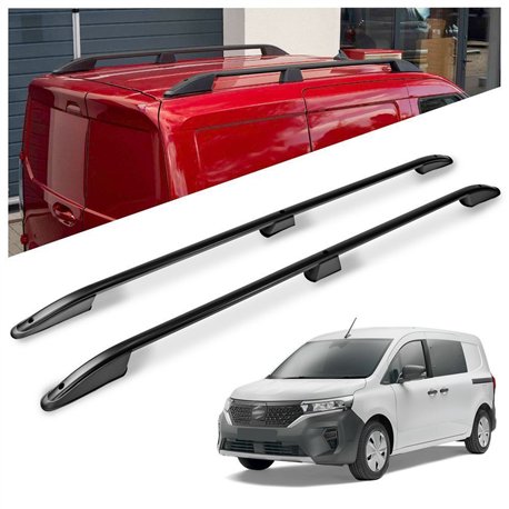 Roof rails for Nissan Townstar I NFK/XFK L2 2022- Elegance Aluminum Plasti