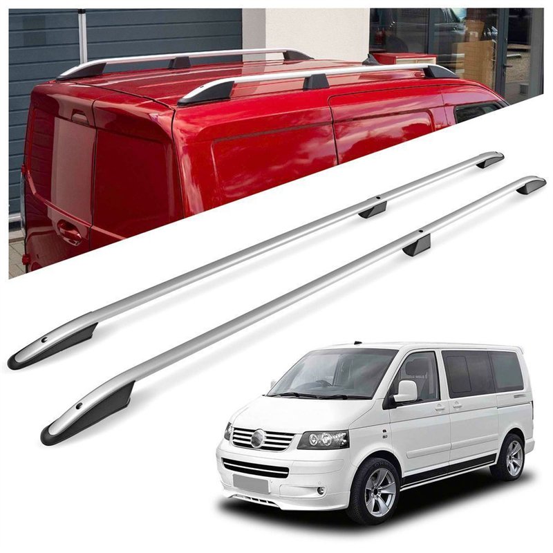 Roof rails for Volkswagen VW Multivan T5 L2 LWB 2003-2015 Elegance Aluminu