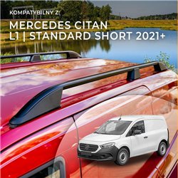 Relingi dachowe Mercedes Citan W420 L1 Standard 2021- Aluminium