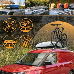 Roof rails for Renault Kangoo III RJK/FFK/XFK L1 2021- Elegance Aluminum P