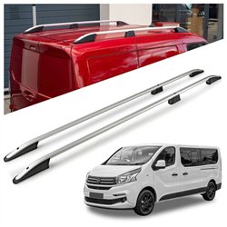 Roof rails for Fiat Talento II 296 X82 L1 SWB 2016-2021 Elegance Aluminum