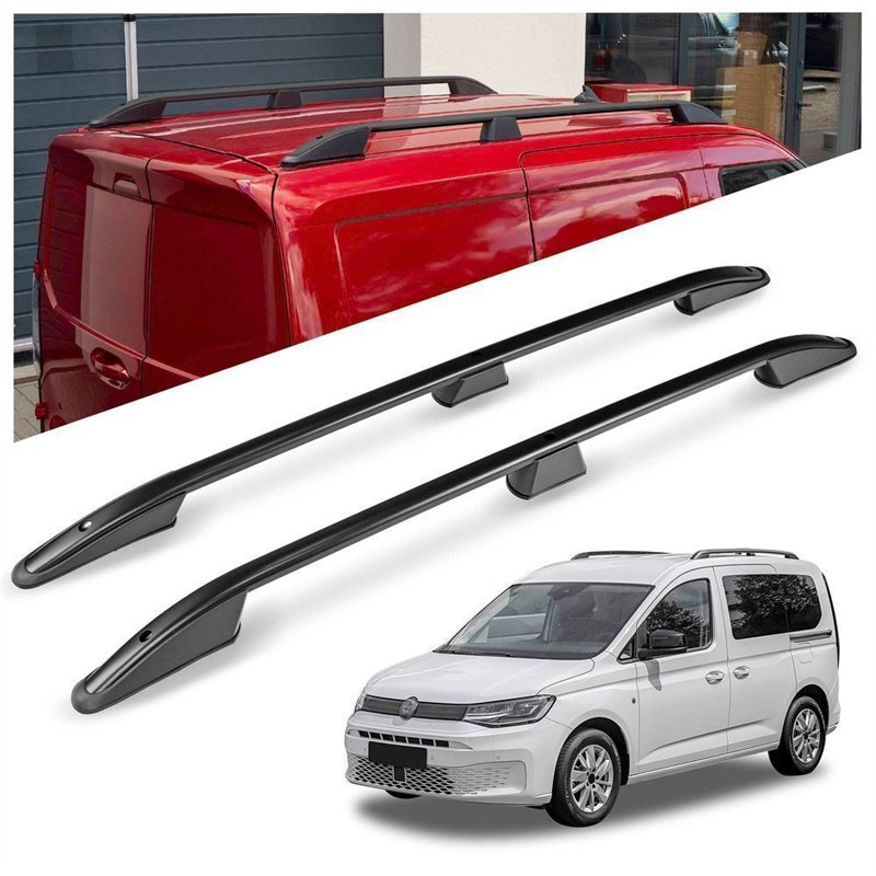 Roof rails for Volkswagen VW Caddy SB SK L1 SWB 2020- Elegance Aluminum Pl