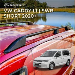 Roof rails for Volkswagen VW Caddy SB SK L1 SWB 2020- Elegance Aluminum Pl