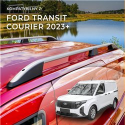 Roof rails for Ford Transit Courier II V769 2023- Elegance Aluminum Plasti