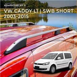 Relingi dachowe Volkswagen VW Caddy III 2K L1 SWB 2003-2015 Alu