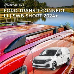 Roof rails for Ford Transit Connect III Mk3 V761 L1 SWB 2024- Elegance Alu