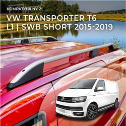 Relingi dachowe Volkswagen VW Transporter T6 L1 SWB 2015-2019 A