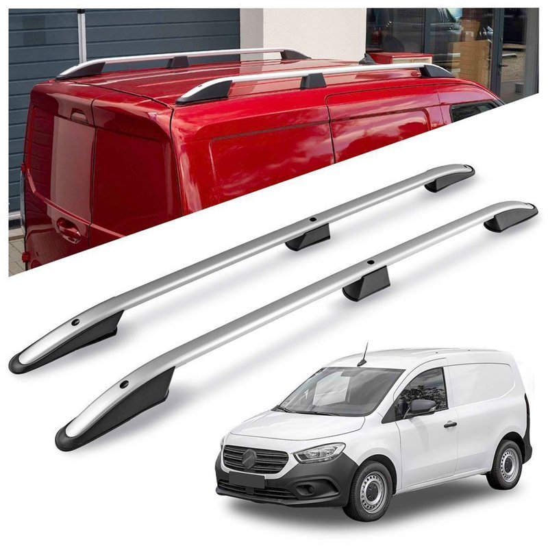 Roof rails for Mercedes Citan W420 L1 Standard 2021- Elegance Aluminum Pla