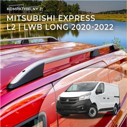 Roof rails for Mitsubishi Express IV X82 SN L2 LWB 2020-2022 Elegance Alum