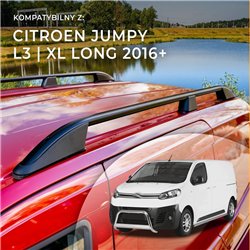 Relingi dachowe Citroen Jumpy III V 4D L3 XL 2016- Aluminium pl