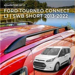 Roof rails for Ford Tourneo Connect II Mk2 V408 L1 SWB 2013-2022 Elegance