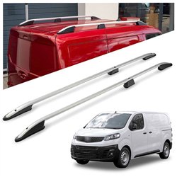 Roof rails for Fiat Scudo III 507 L3 Maxi 2022- Elegance Aluminum Plastic