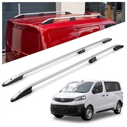 Roof rails for Fiat Ulysse III 507 L3 Maxi 2022- Elegance Aluminum Plastic