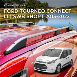 Roof rails for Ford Tourneo Connect II Mk2 V408 L1 SWB 2013-2022 Elegance