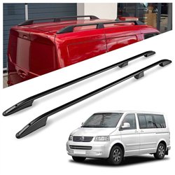 Roof rails for Volkswagen VW Caravelle T5 L1 SWB 2003-2015 Elegance Alumin